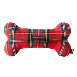 Harry Barker Large Plush Plaid Bone